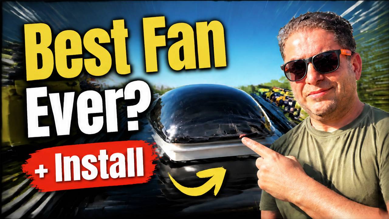 camper van roof fan install